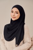 NADA Satin Shawl in Black